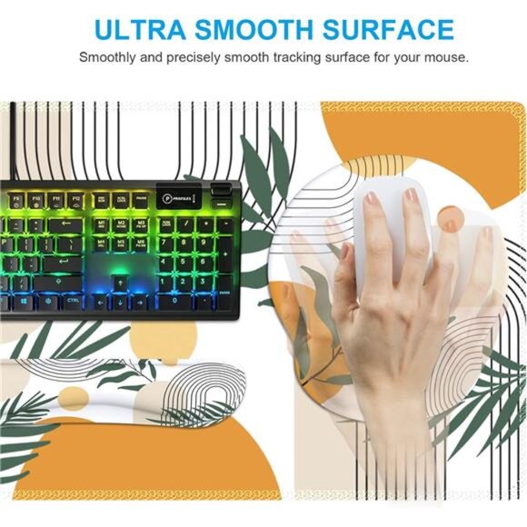 Mouse Pad and Keyboard Wrist Rest Set, 4in1 XXL Large Mousepad +Keyboard Pad - Picture 5 of 7
